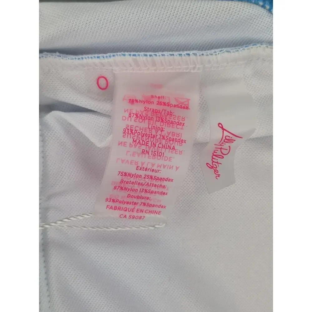 Lilly Pulitzer Novi One Piece Swimsuit Lunar Blue A Lil Nauti New Womens Size 0 - Picture 7 of 8